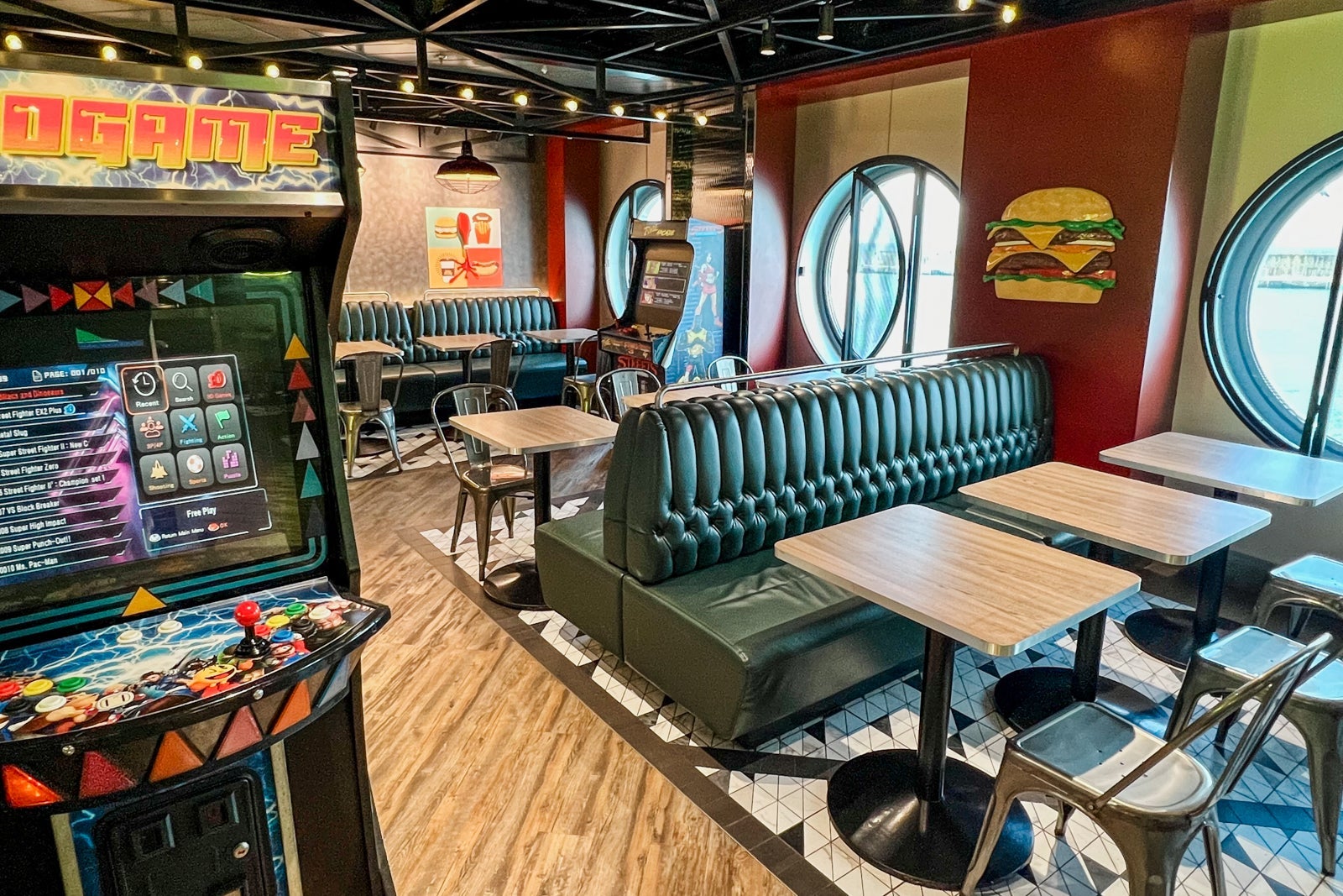 The Pizza & Burger casual eatery on MSC World Europa