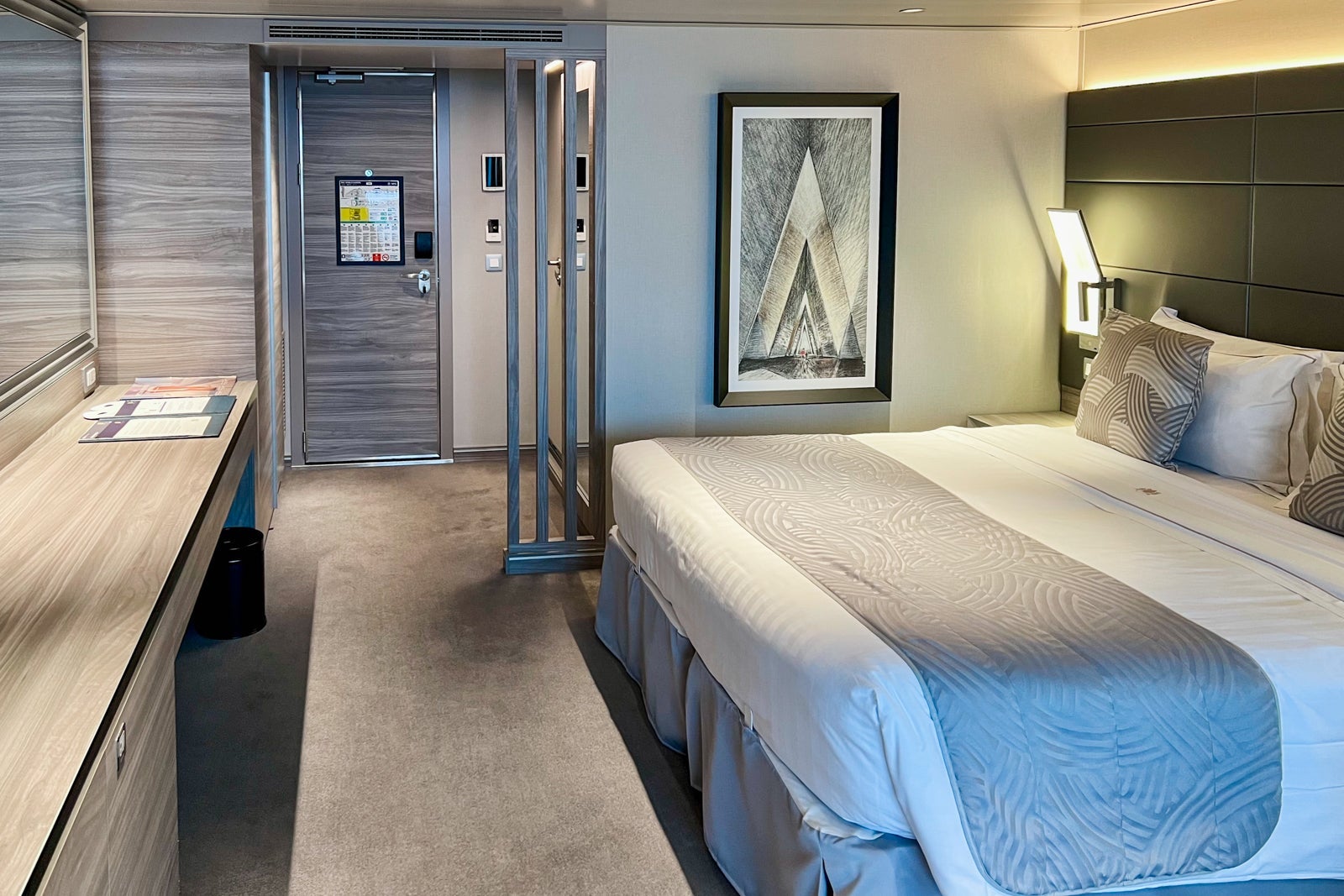 An MSC Yacht Club Deluxe cabin.