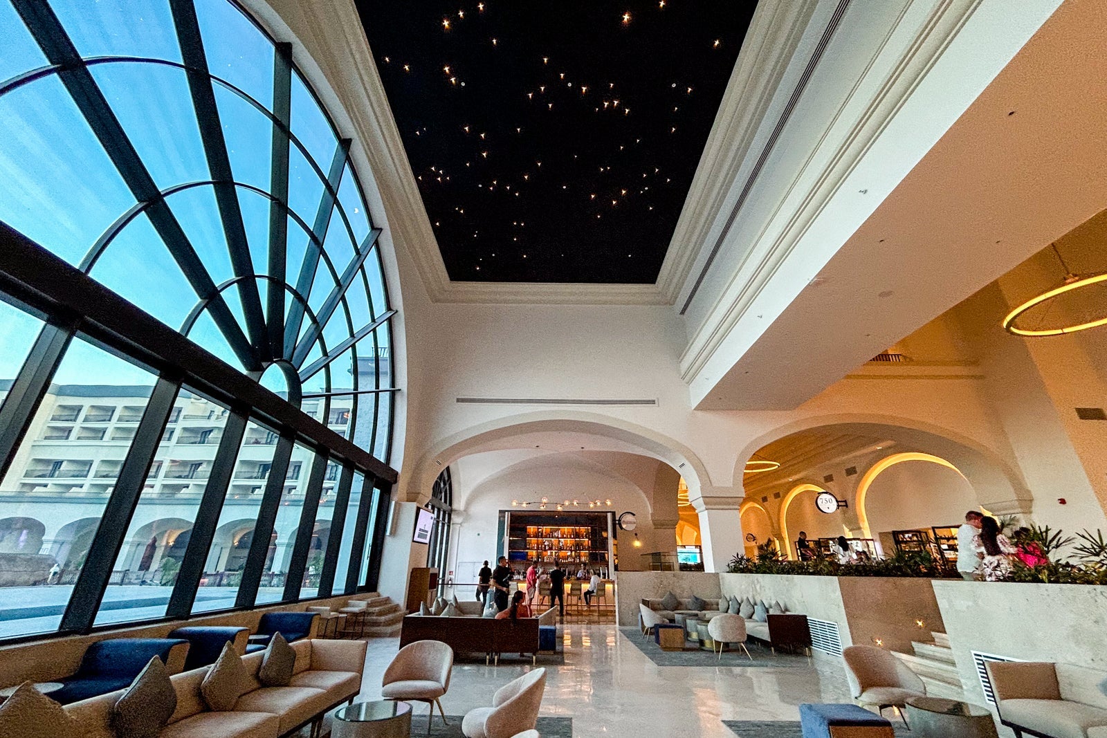 The Greatroom lobby bar is the resort's social hub in the evening.