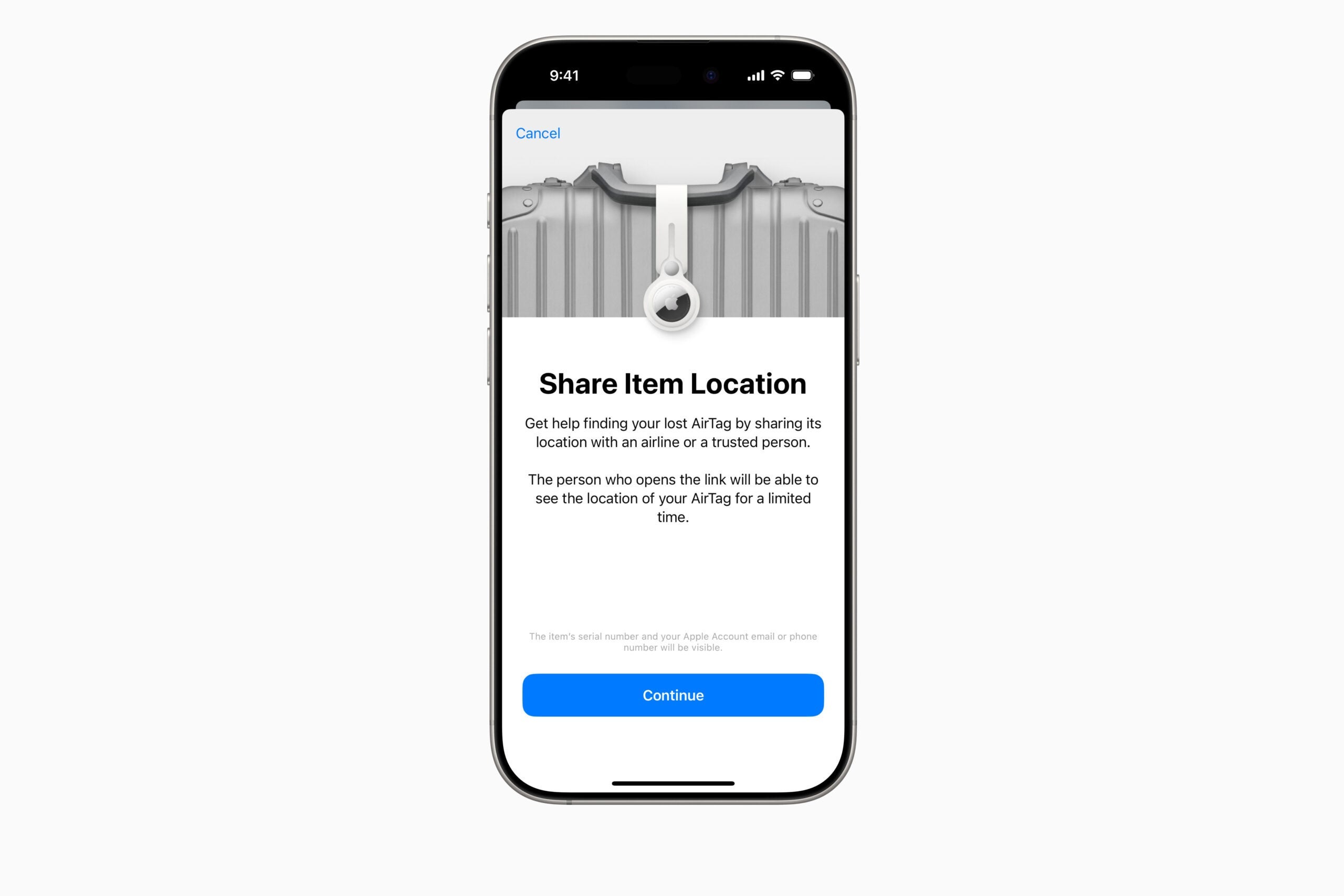 apple find my feature screenshot