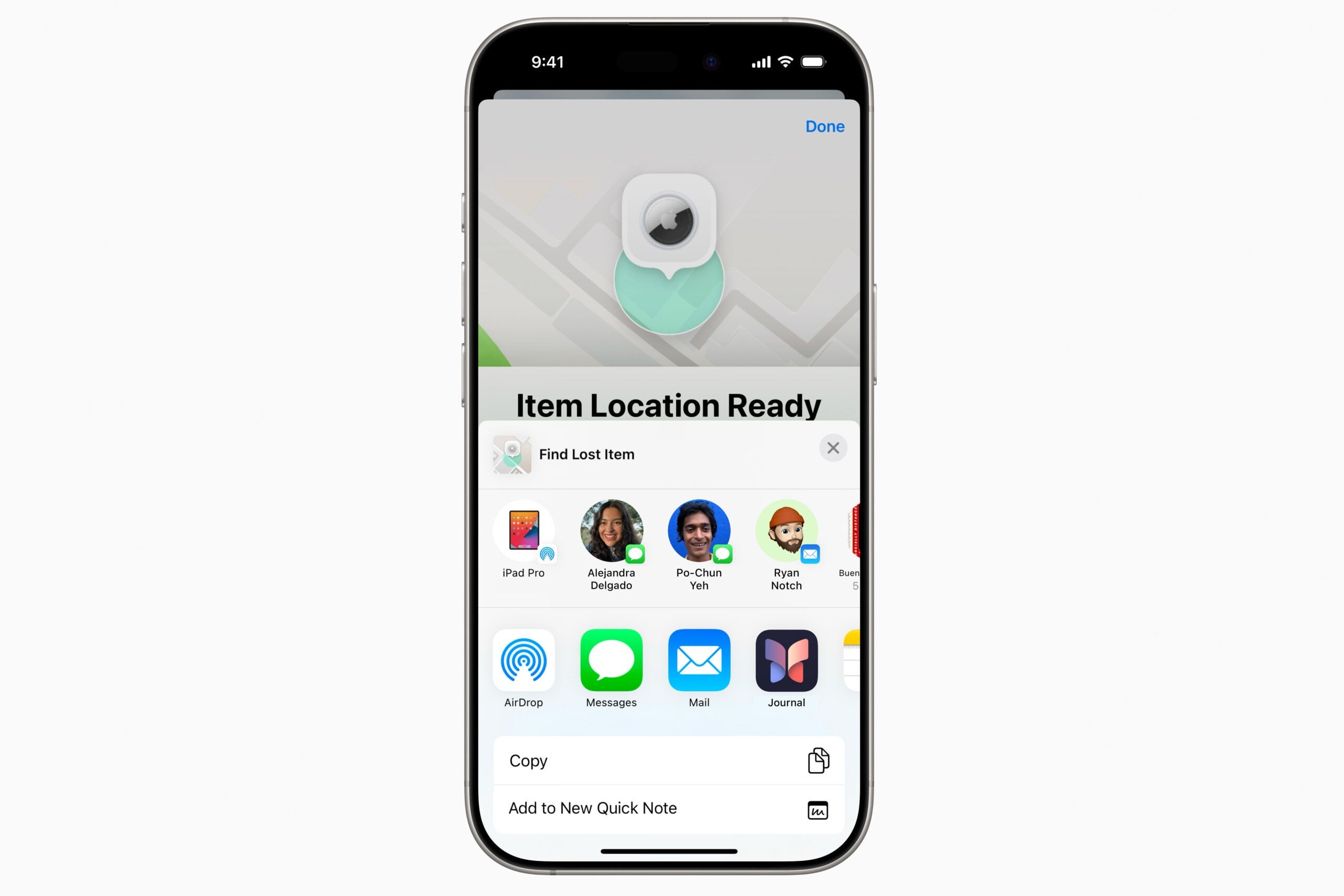 apple find my feature screenshot