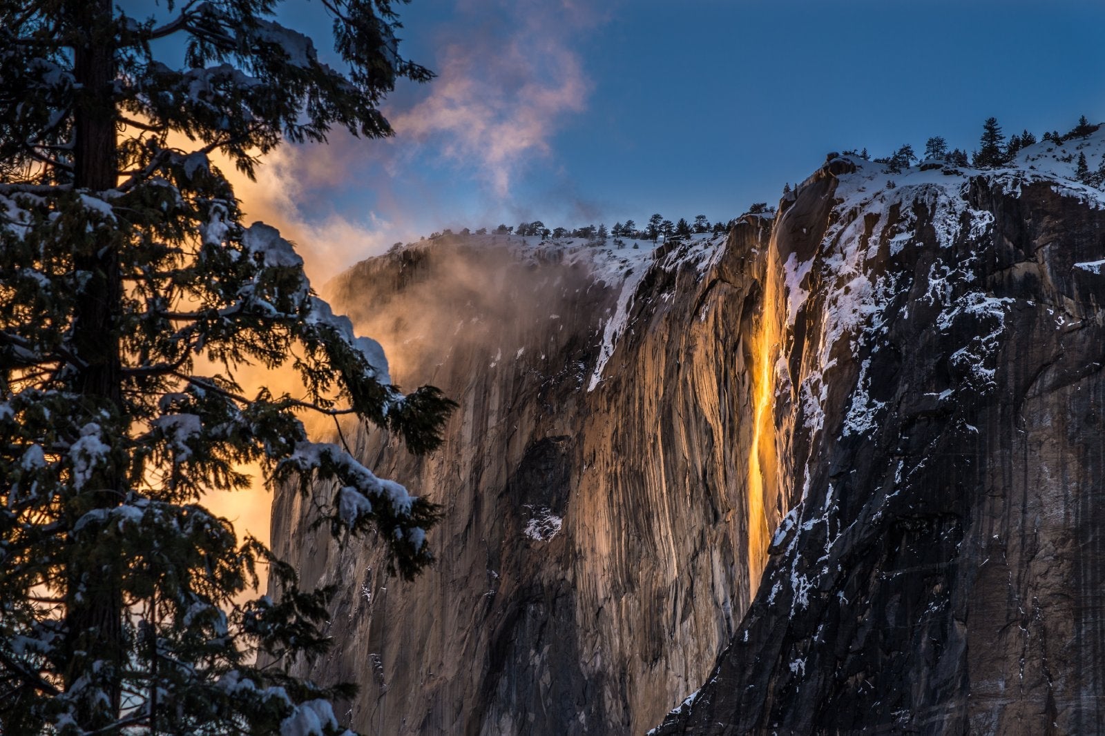 Yosemite firefall