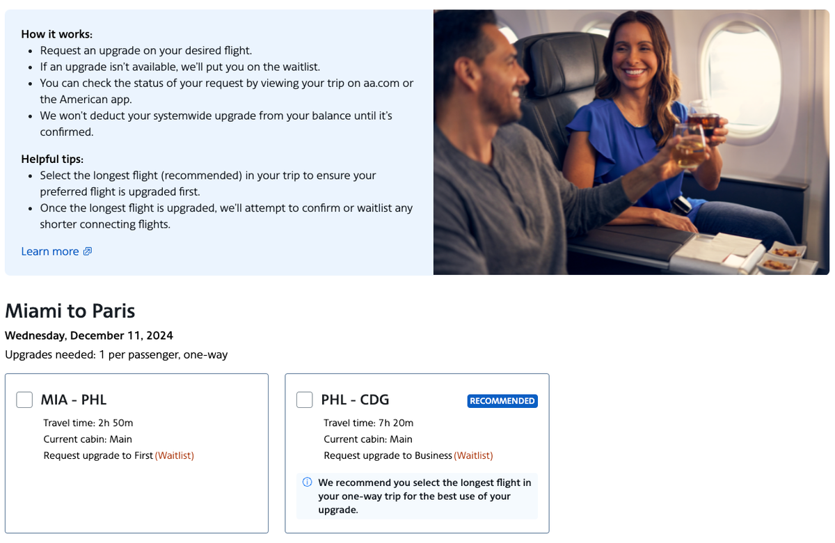 You can now apply American systemwide upgrade certificates online - The ...