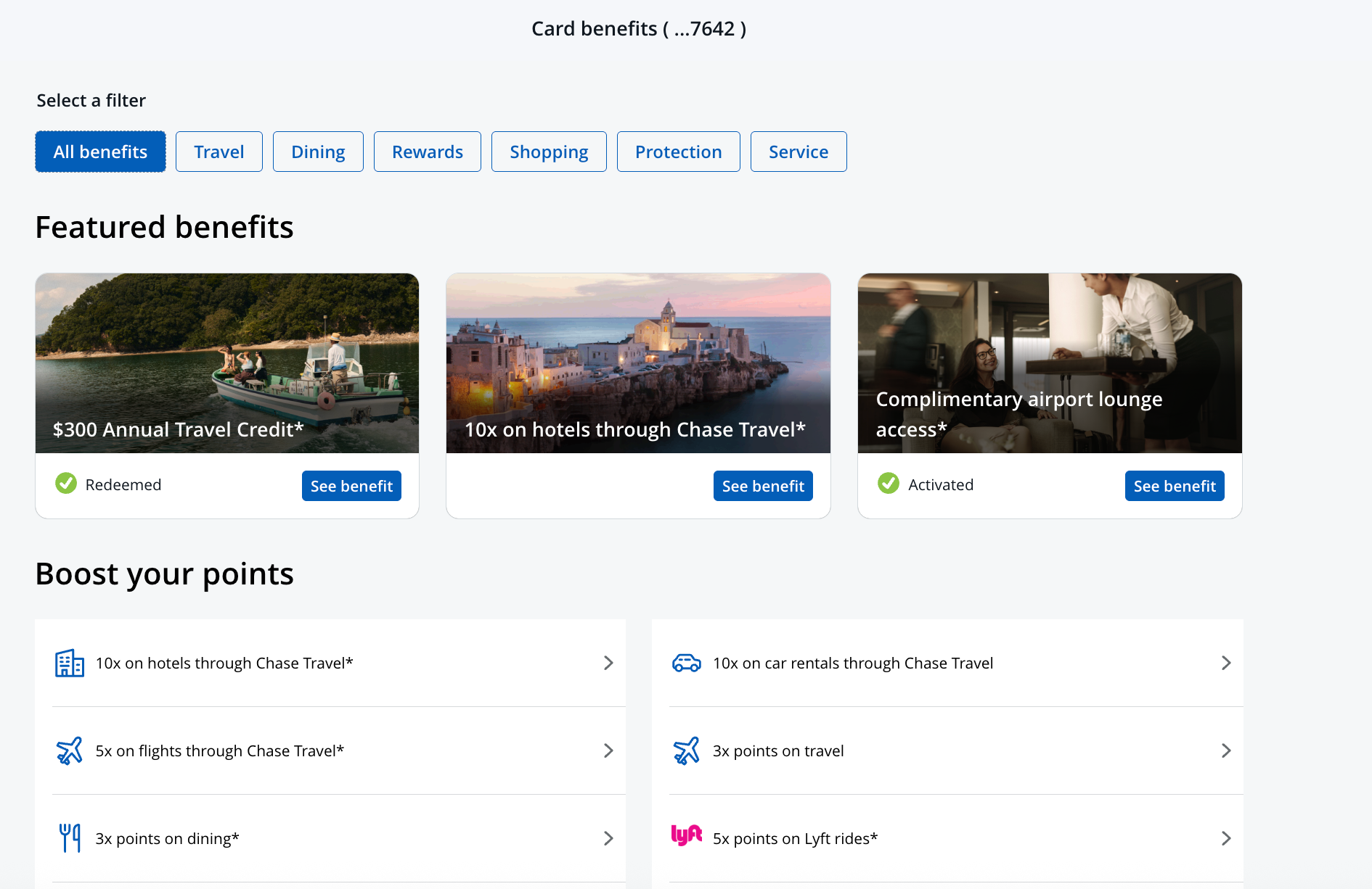 Chase benefits enrollment page