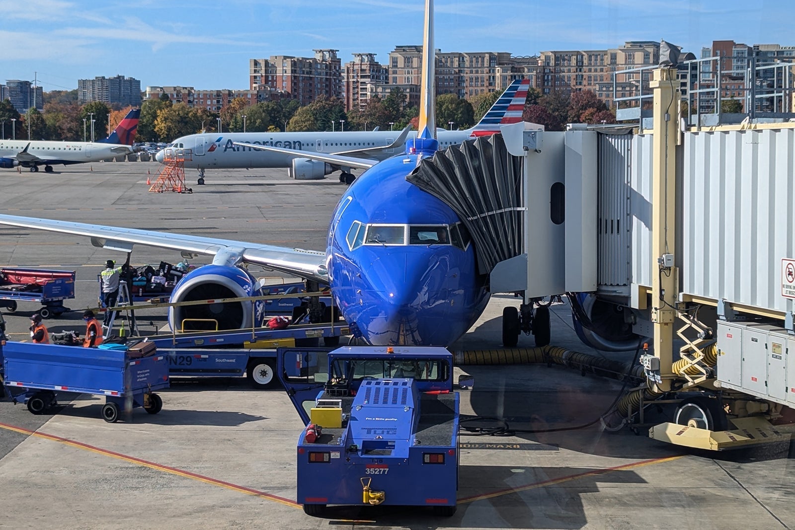 Southwest plane at the gate.