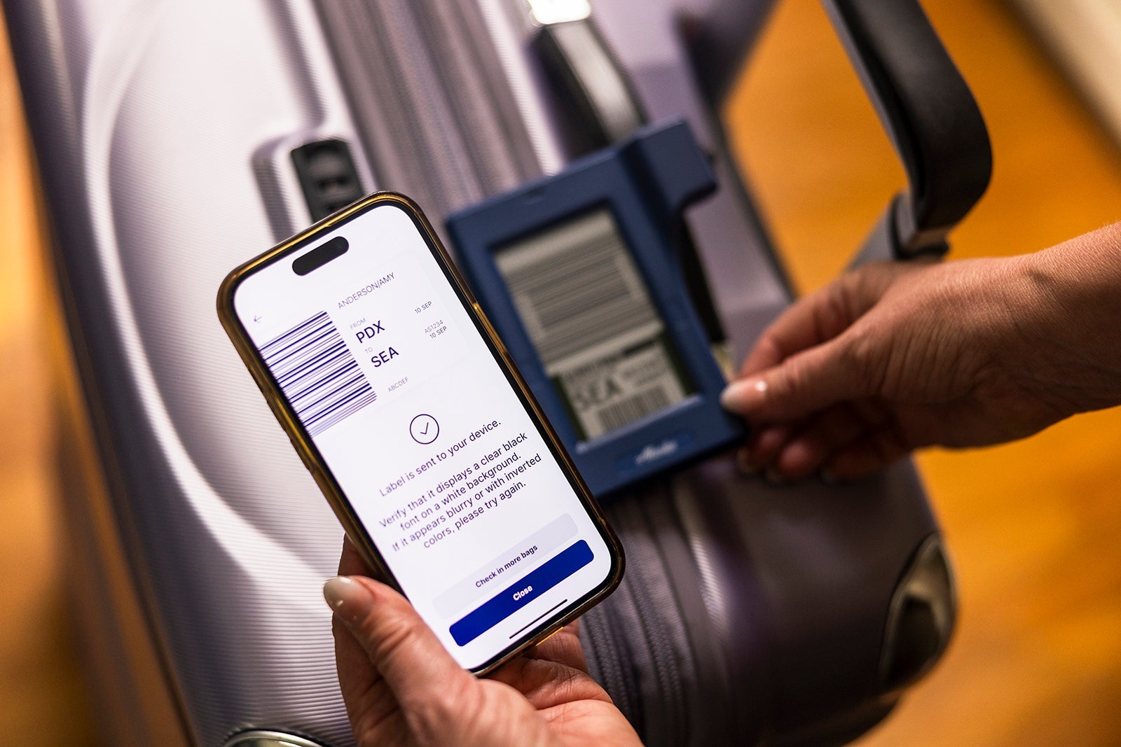 digital bag tag