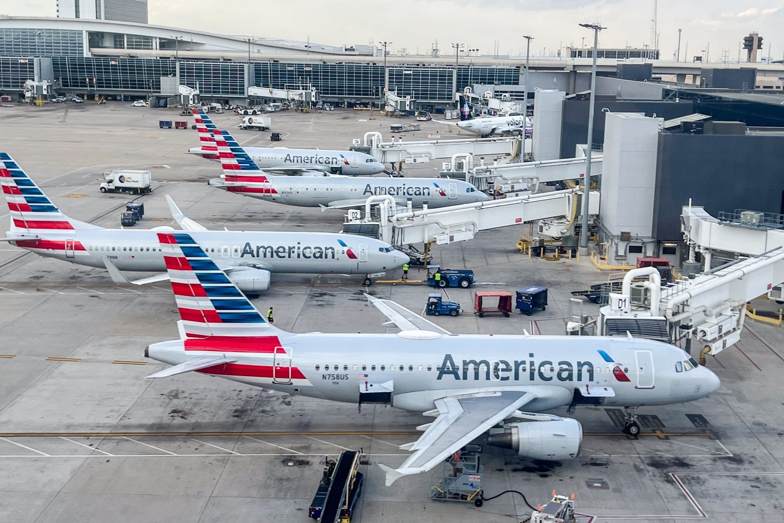 American Airlines jets on tarmac
