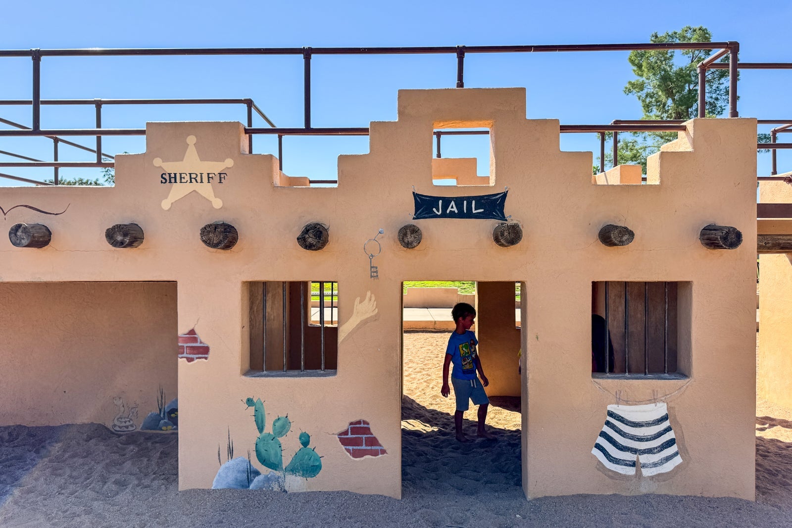 Wild west themed playground