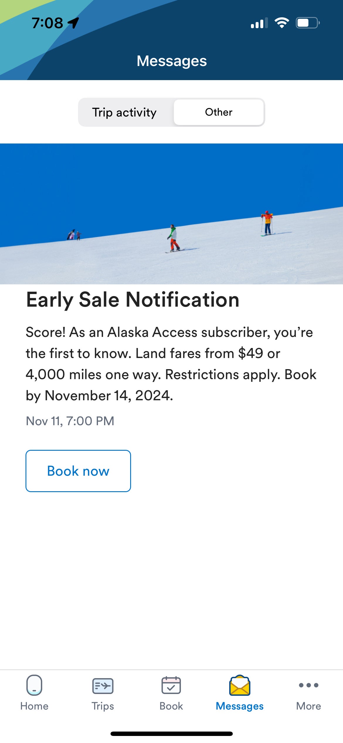 Alaska early notification of sale. ALASKA