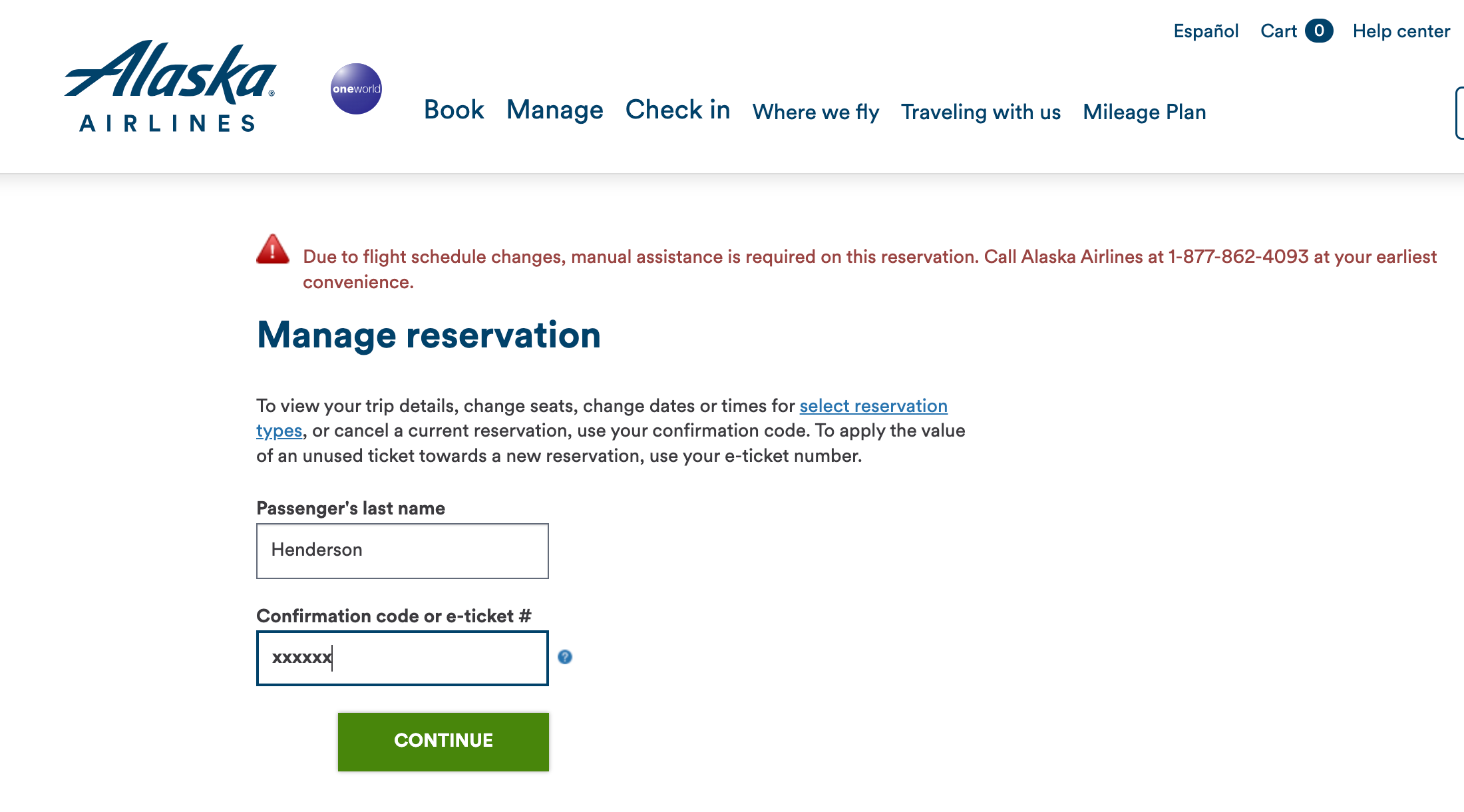Flight schedule changes notficiation.
