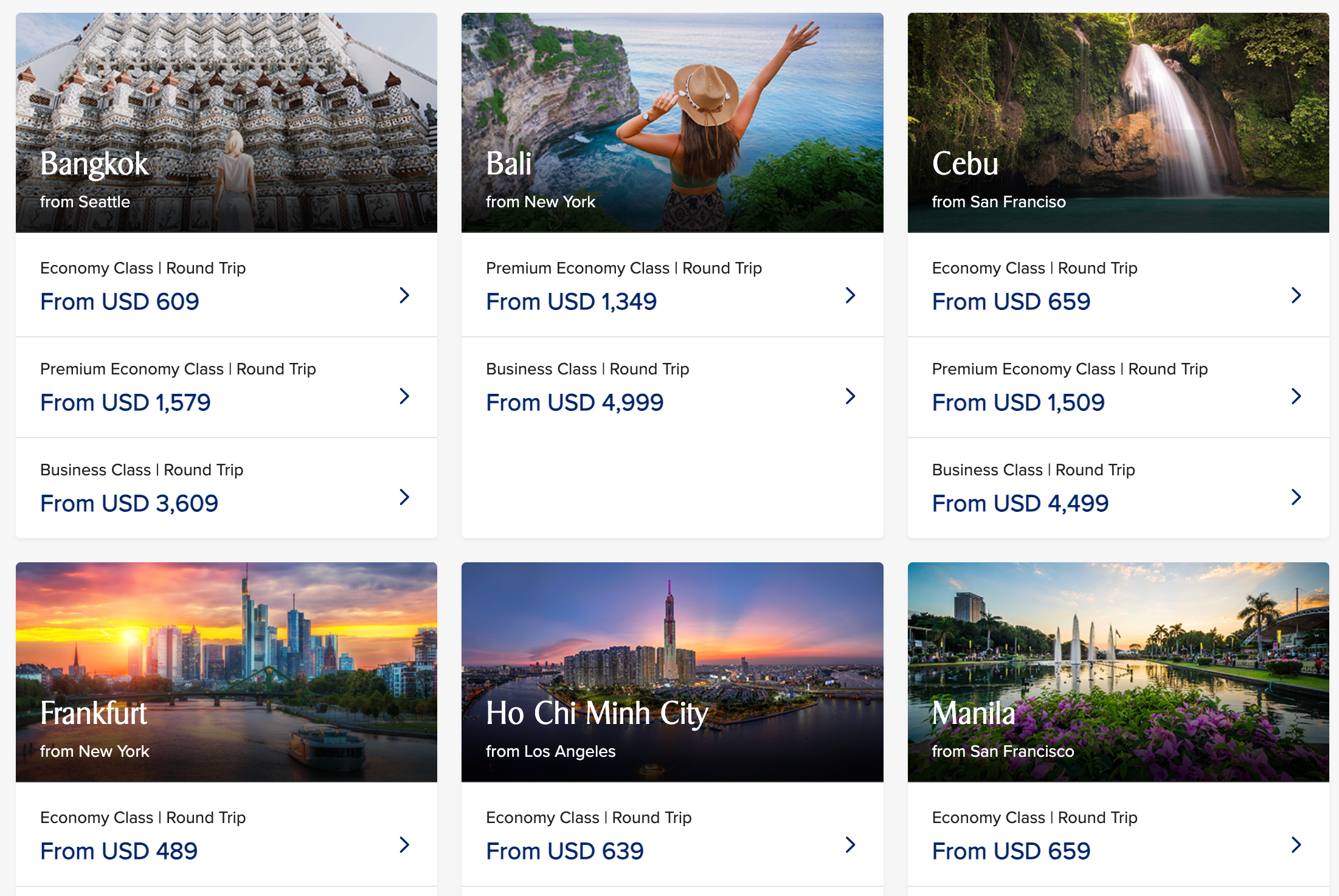 Singapore Airlines Black Friday deals page.