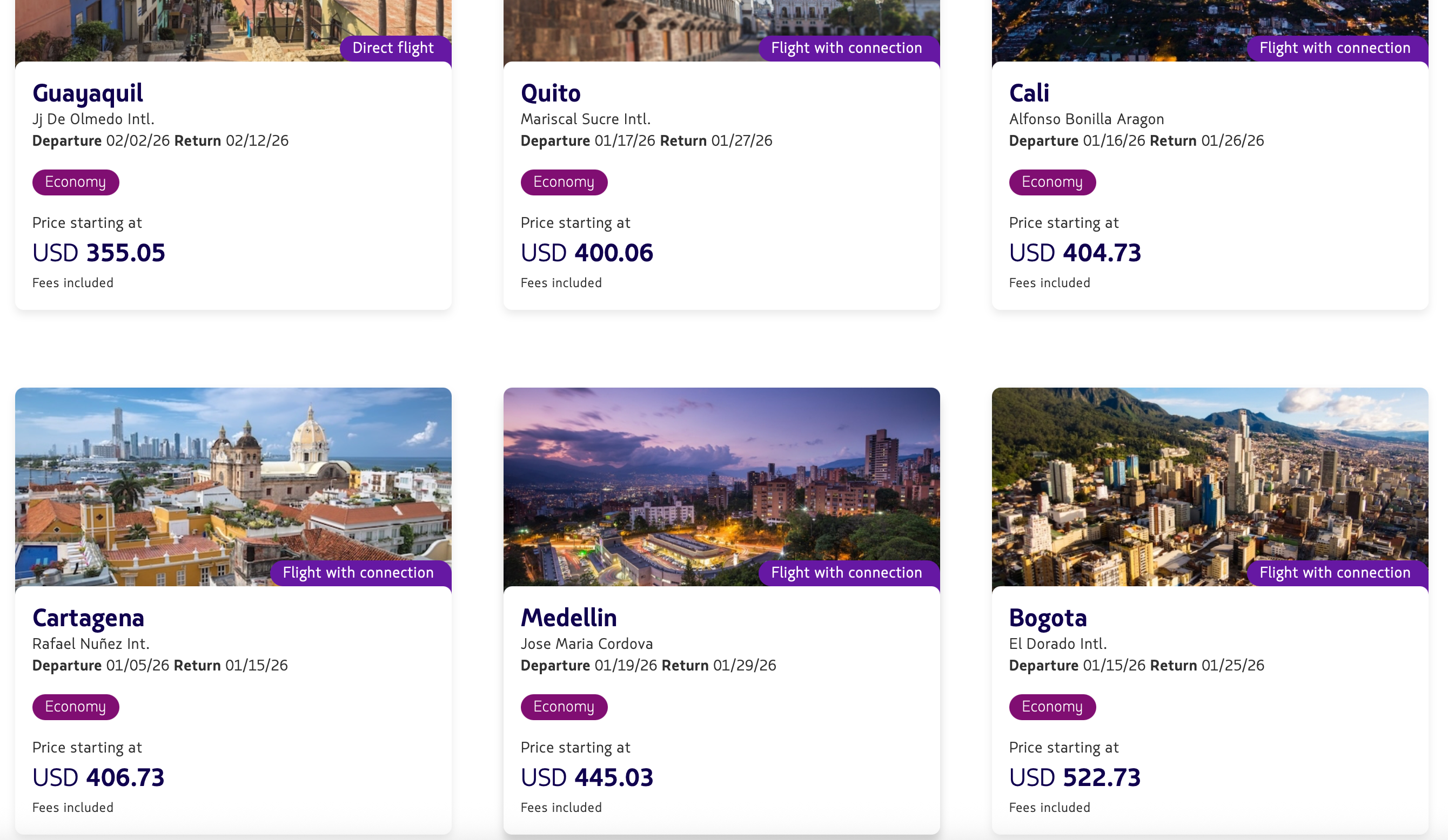 Latam Black Friday landing page. LATAM