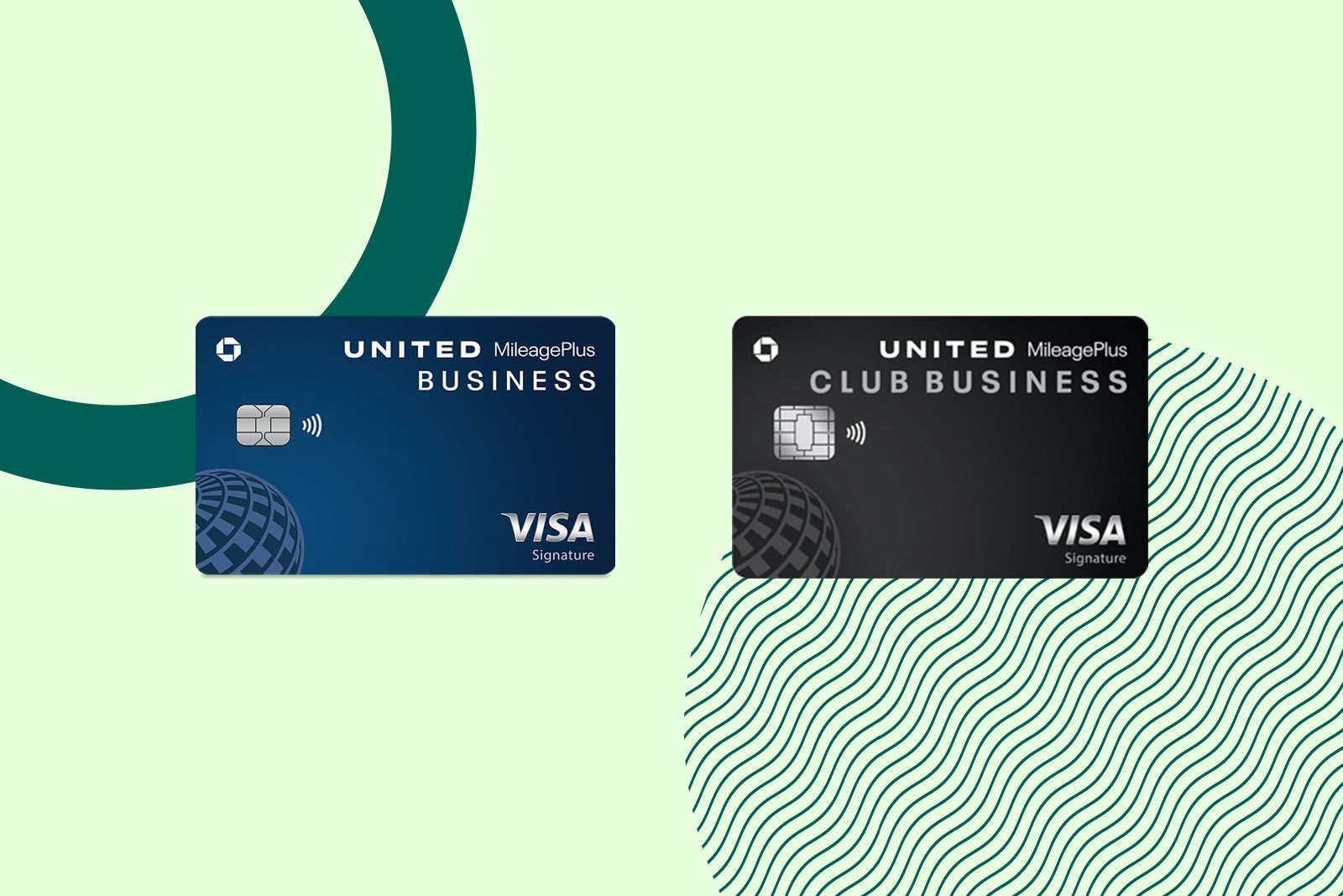 United Business and United Club Business card art