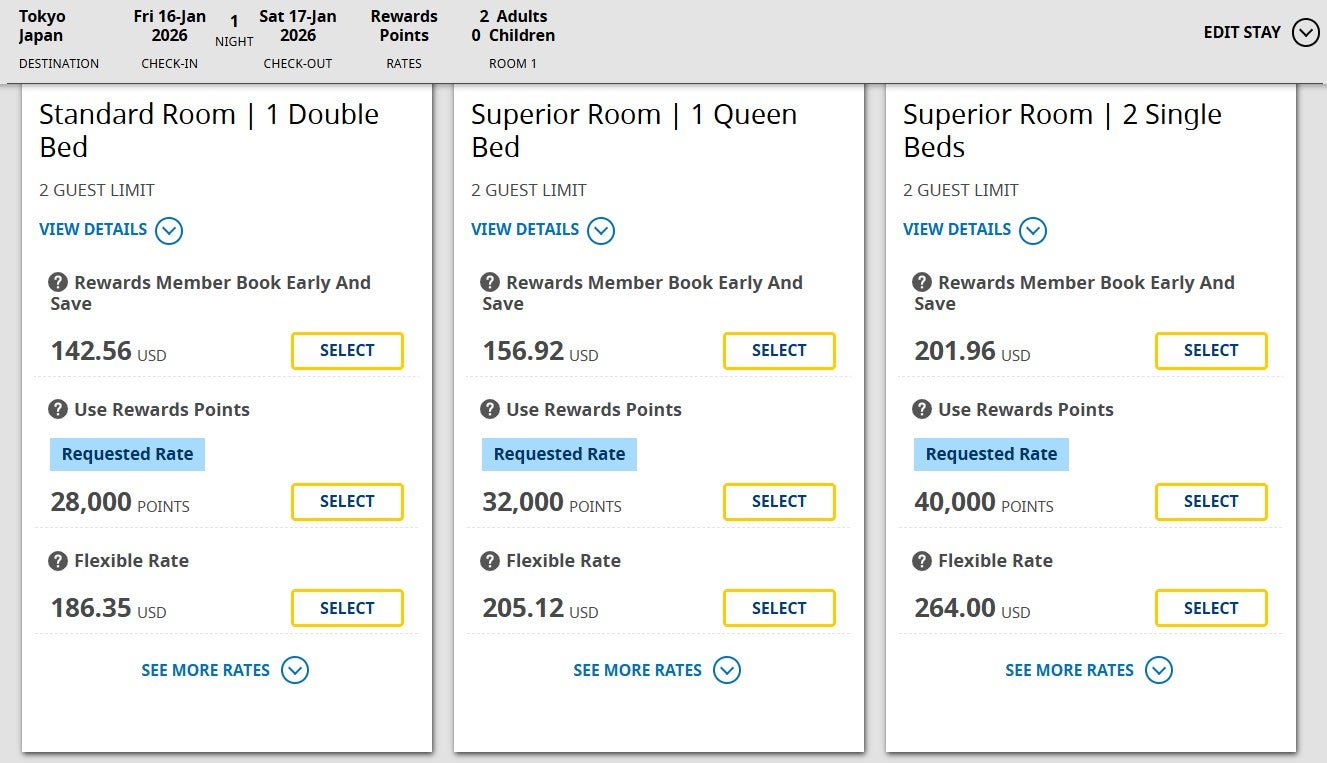Redeeming Best Western points