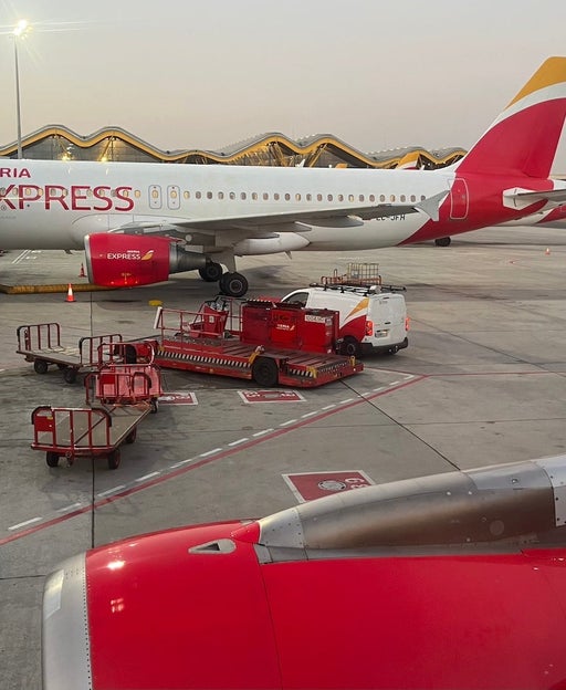 Iberia Express jets at Madrid-Barajas Airport (MAD)
