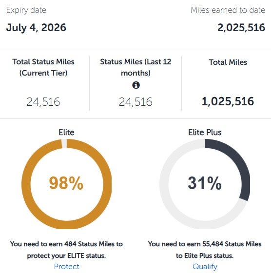 Katie Genter's progress toward requalifying for Turkish Miles&Smiles status