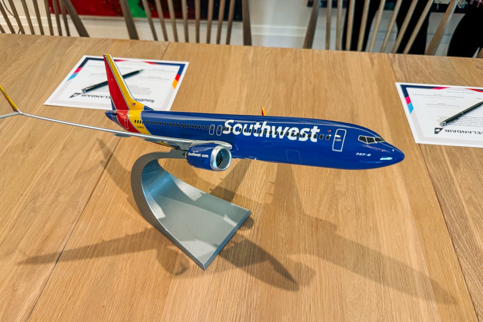 model Southwest Airlines plane