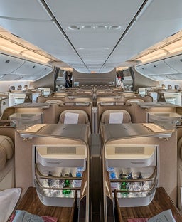 No more middle seat: A review of Emirates' refurbished business class on the 777-300ER from Dubai to Brussels