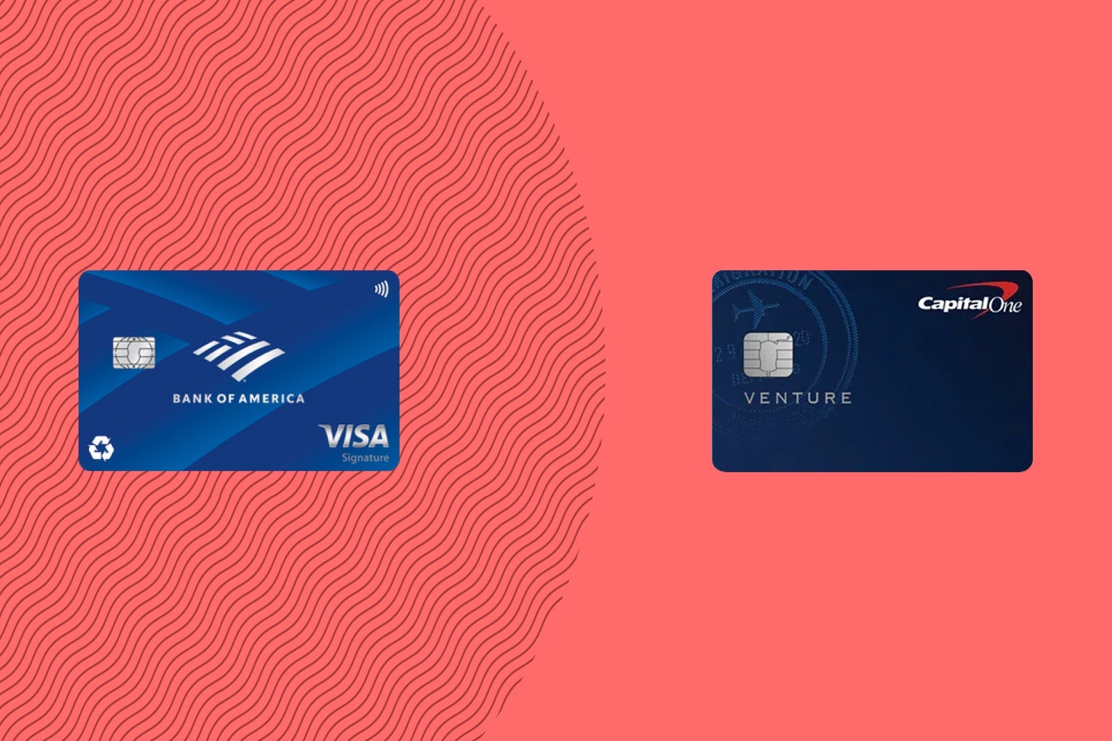 CapitalOne Venture Rewards and Bank of America Travel Rewards Visa