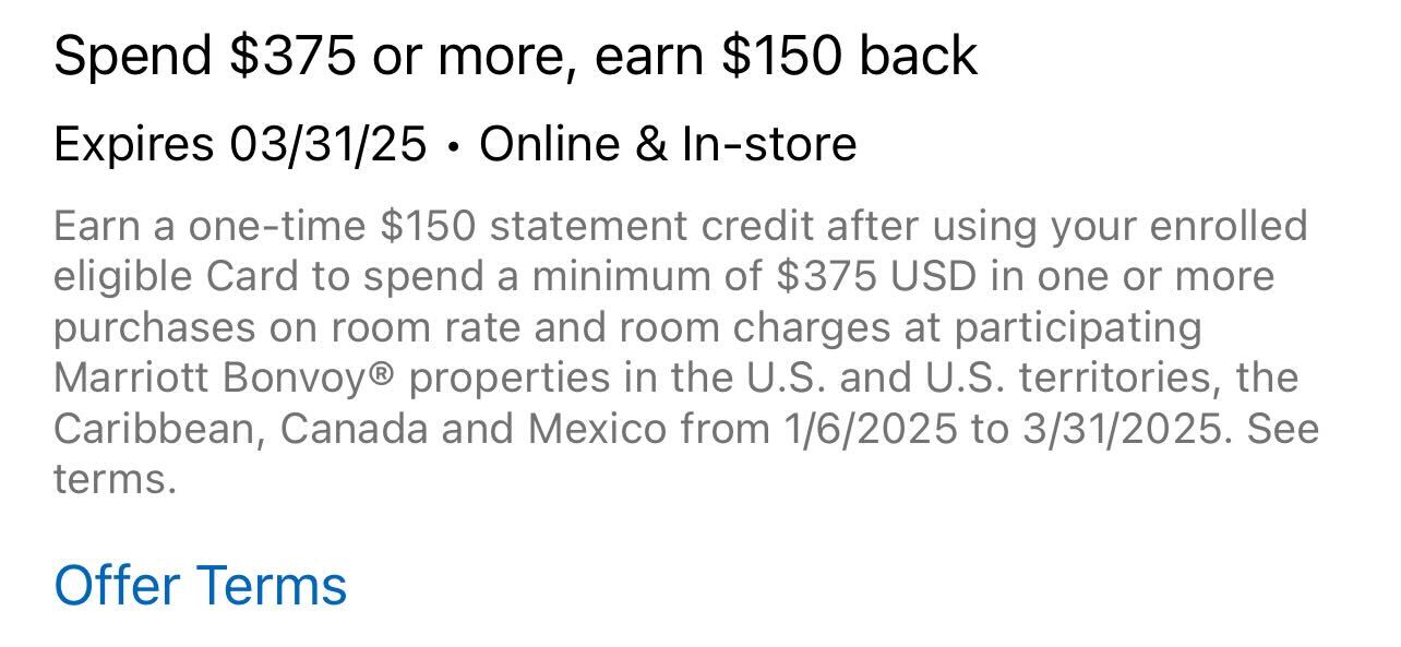 American Express Marriott offer. AMERICAN EXPRESS