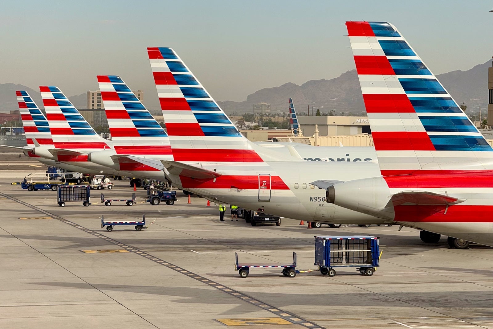 American Airlines planes on tarmac