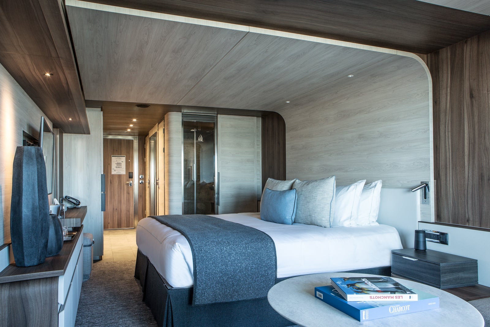 Cabins on Le Commandant Charcot are luxurious and spacious