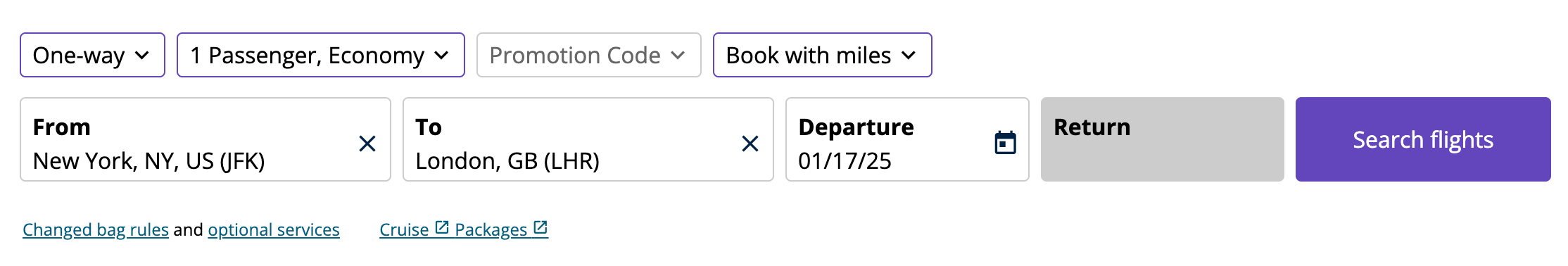 united website screenshot