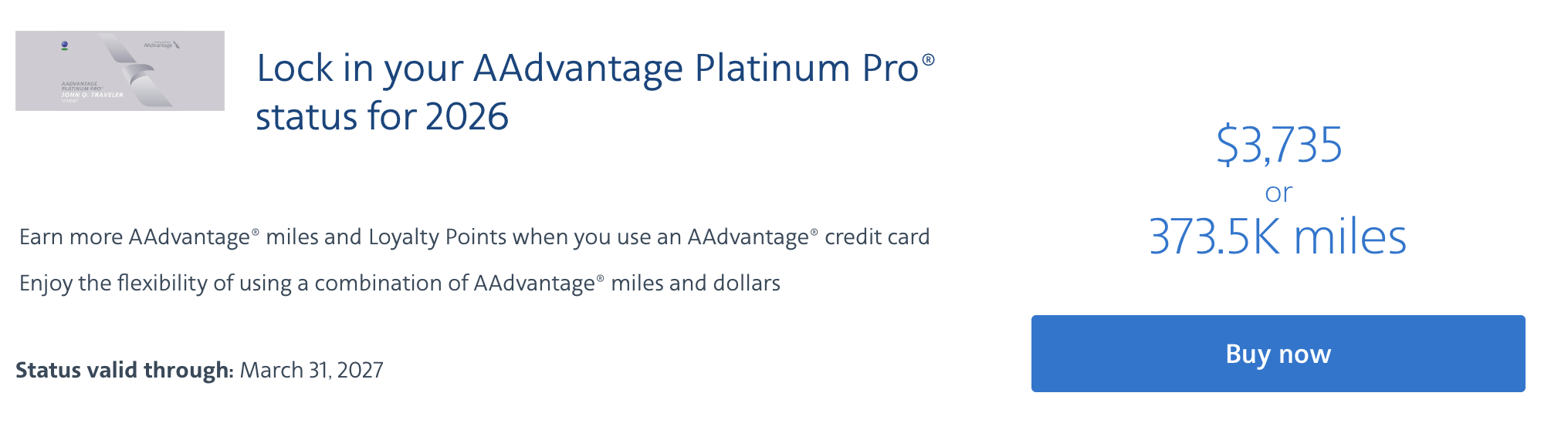 American Airlines status takeover offer