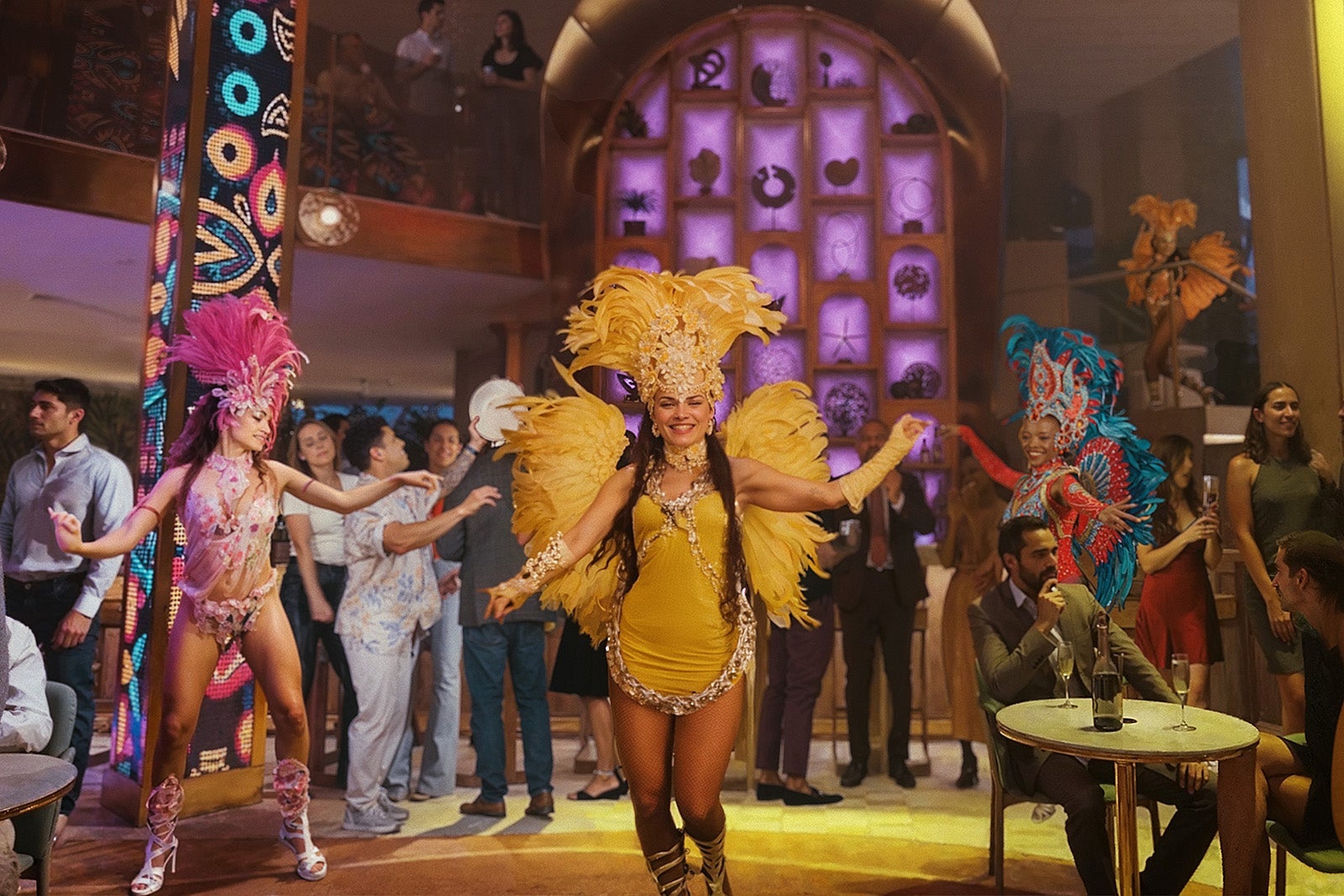 Junkanoo dancer on a cruise ship