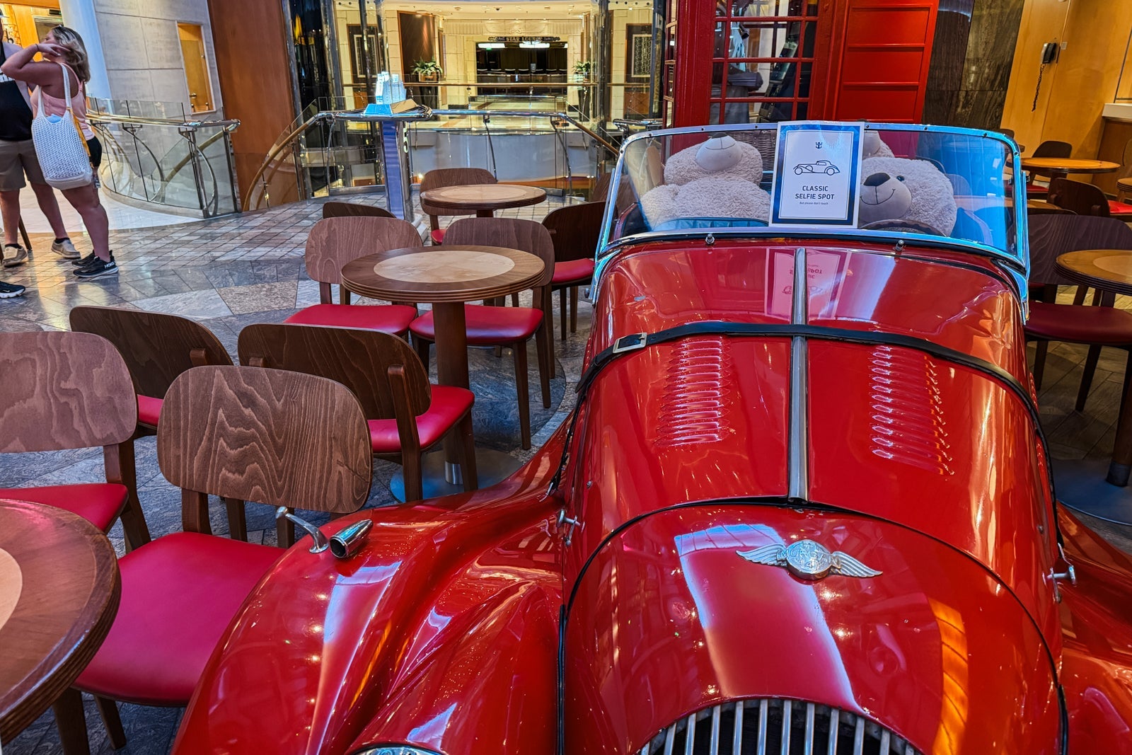 Seating area on Voyager of the Seas