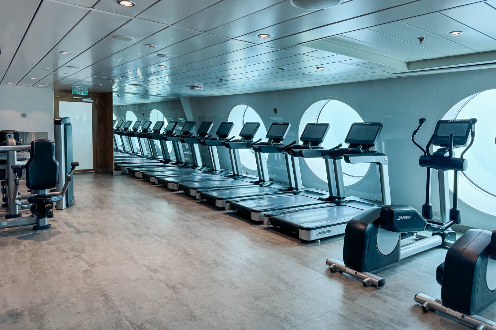 Exercise equipment in Voyager of the Seas