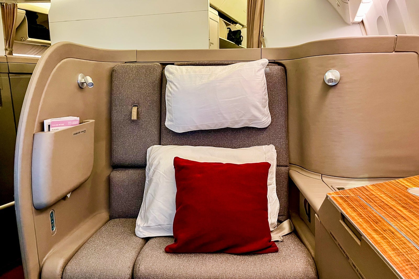 Cathay Pacific 777 First Class seat