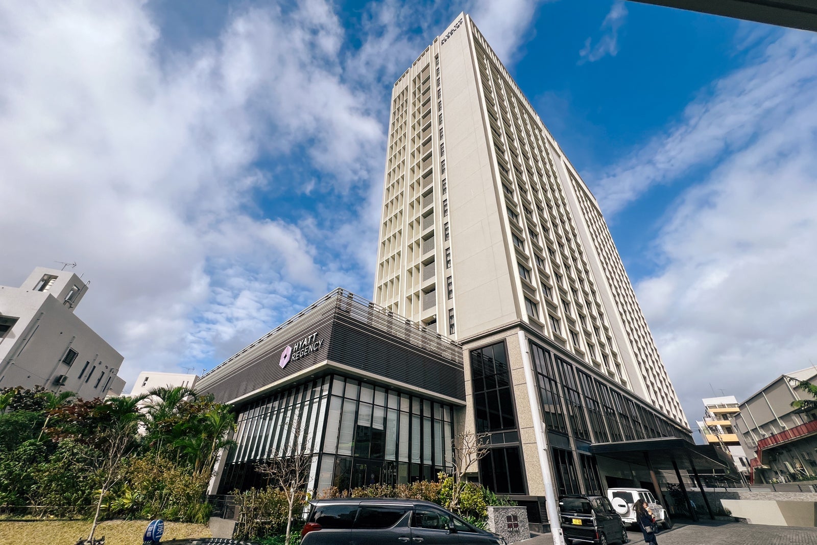 Hyatt Regency Naha on Okinawa, Japan.