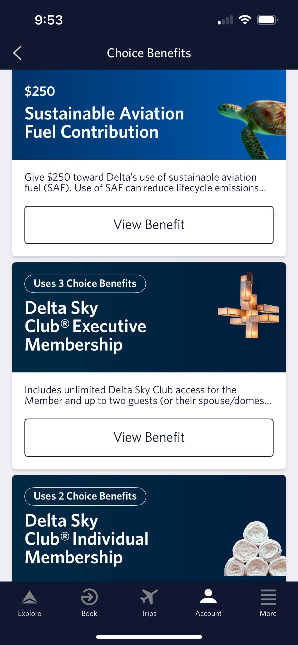 Delta Selection Check your SkyMiles account: Delta Choice Benefits, guest passes and ...