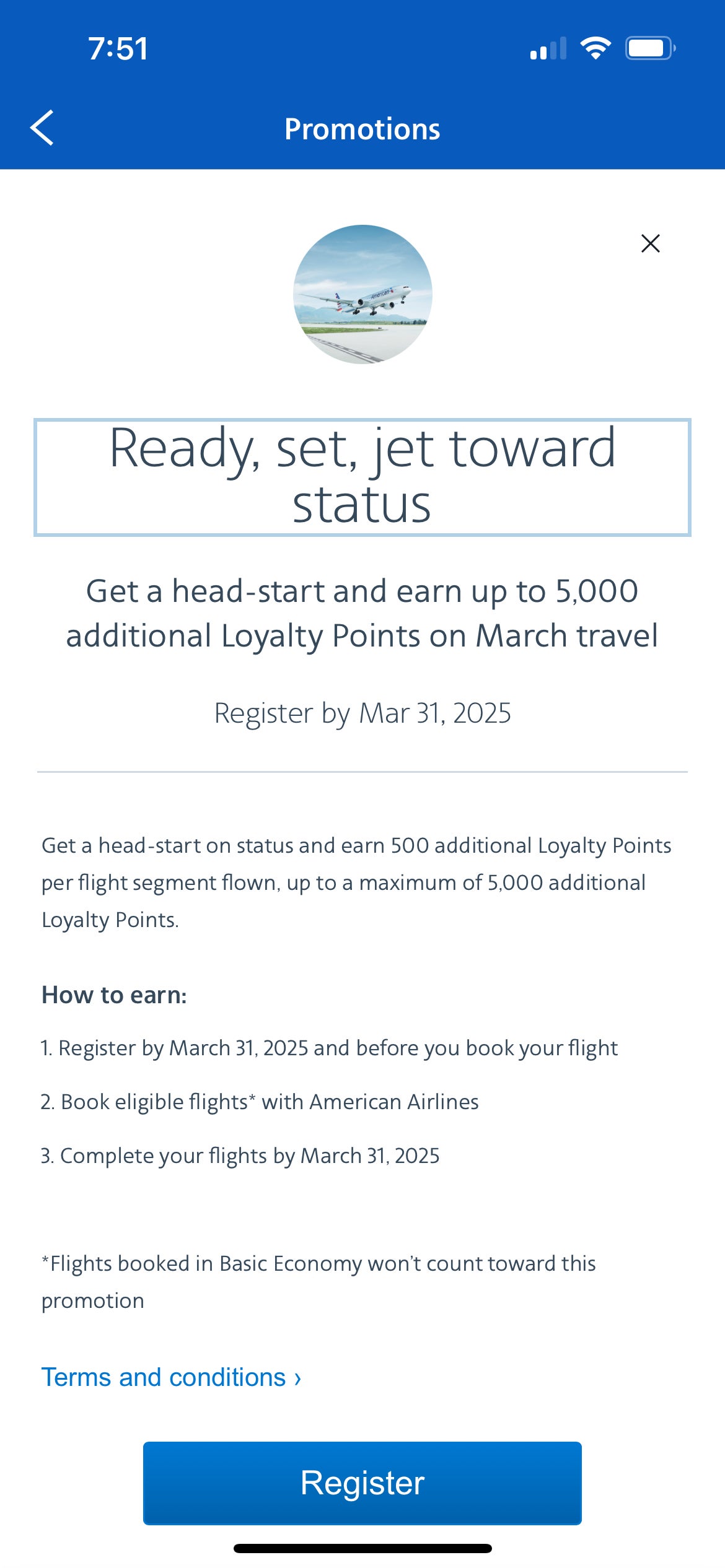 New American Airlines AAdvantage promotion. AA.COM