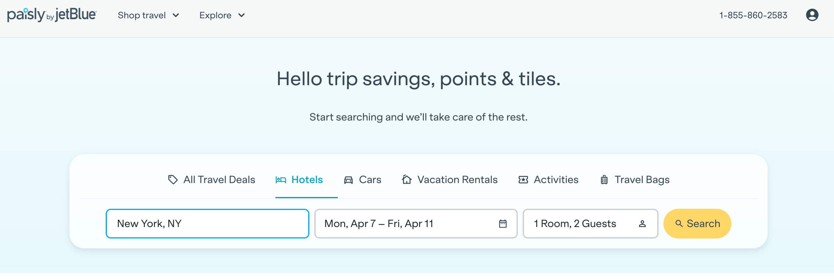 PAISLY.COM SEARCH BAR