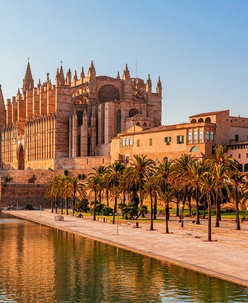 The Cathedral of Santa Maria of Palma in Palma de Mallorca, Mallorca, Spain