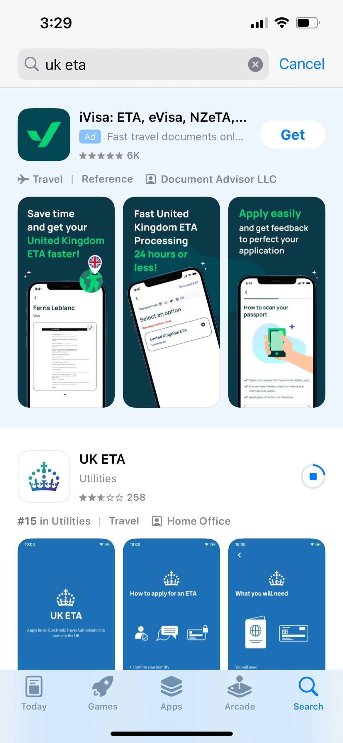بارگیری ETA در فروشگاه App App. سیب