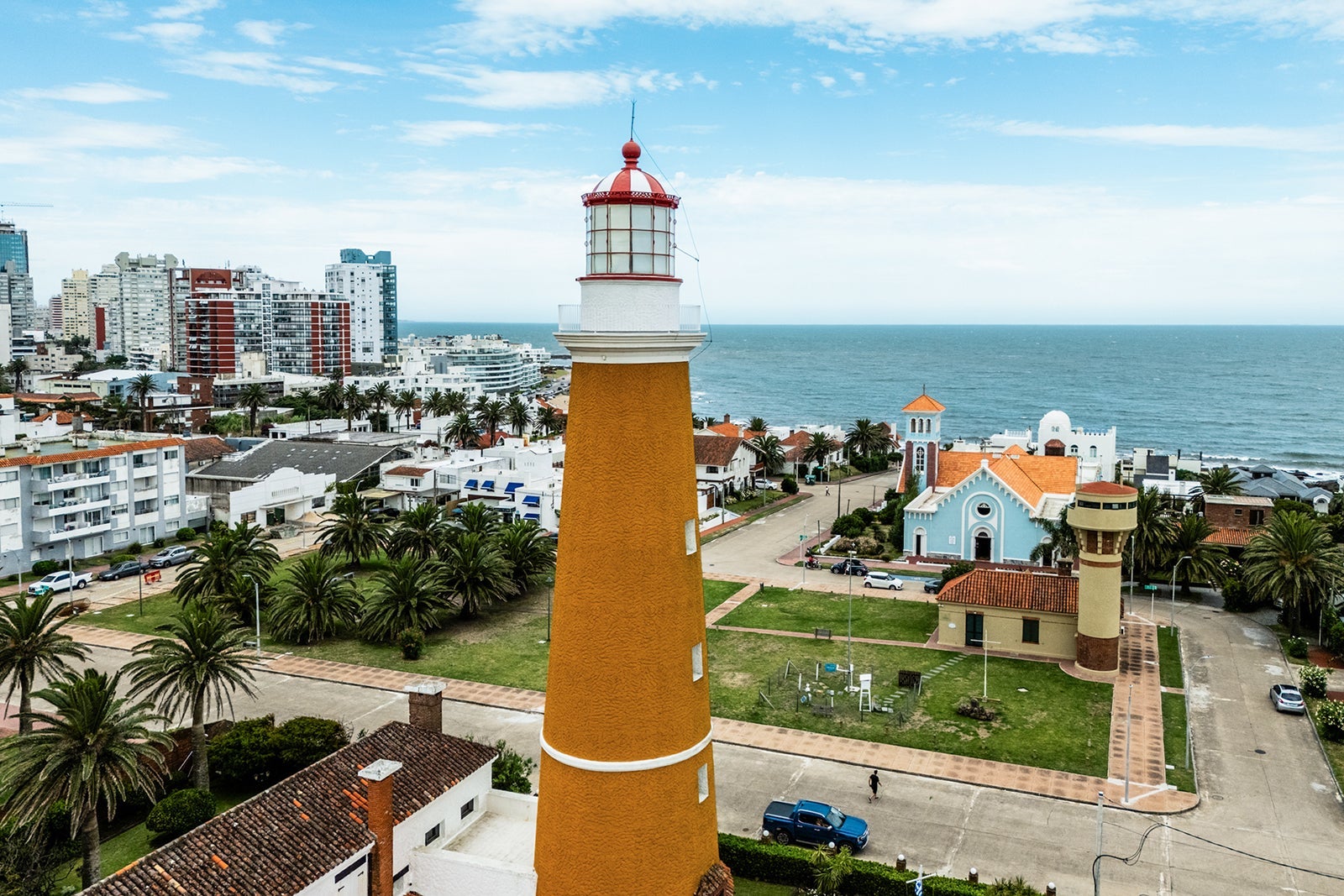 view of José Ignacio lighthouse on Punta Del Esta, in Uruguay
