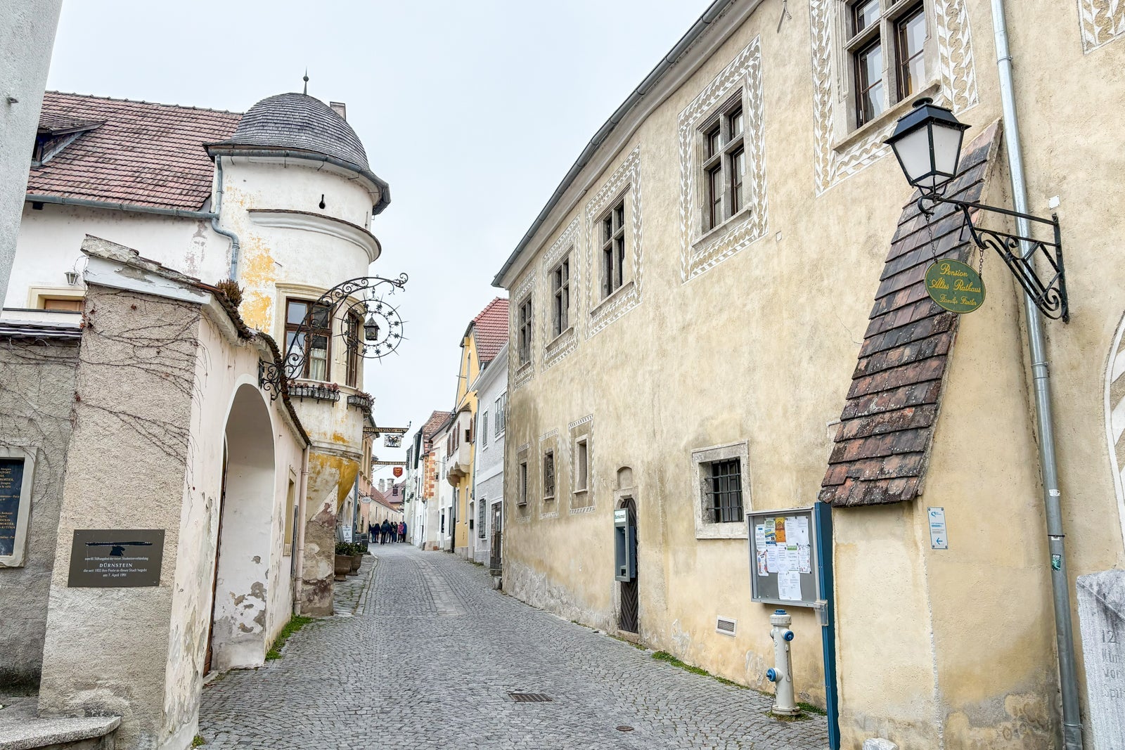 Empty street in Austrian village