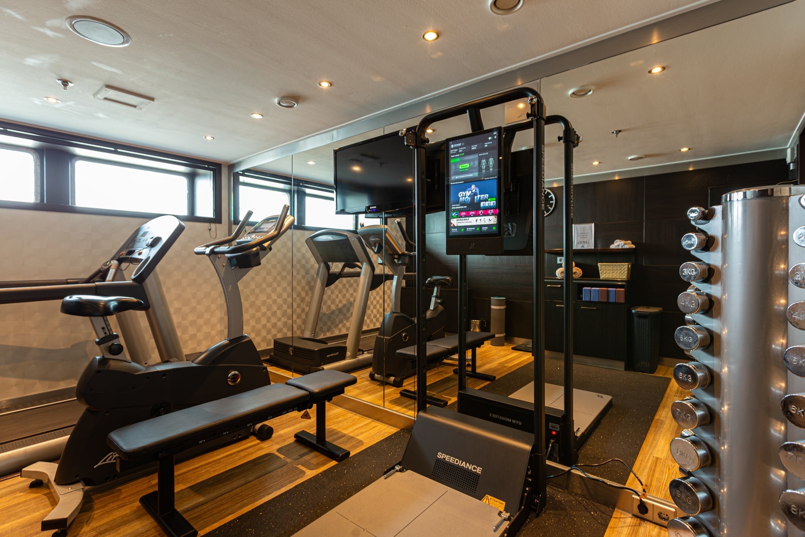The fitness room on Avalon Artistry II