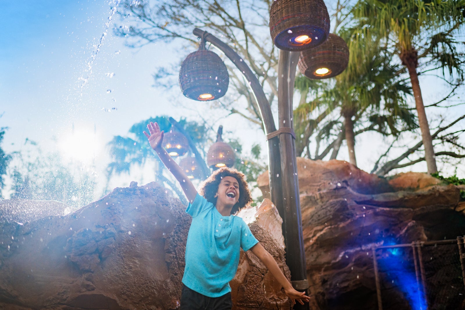 kid playing at disney