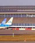 Planes on jetway at Zurich Airport