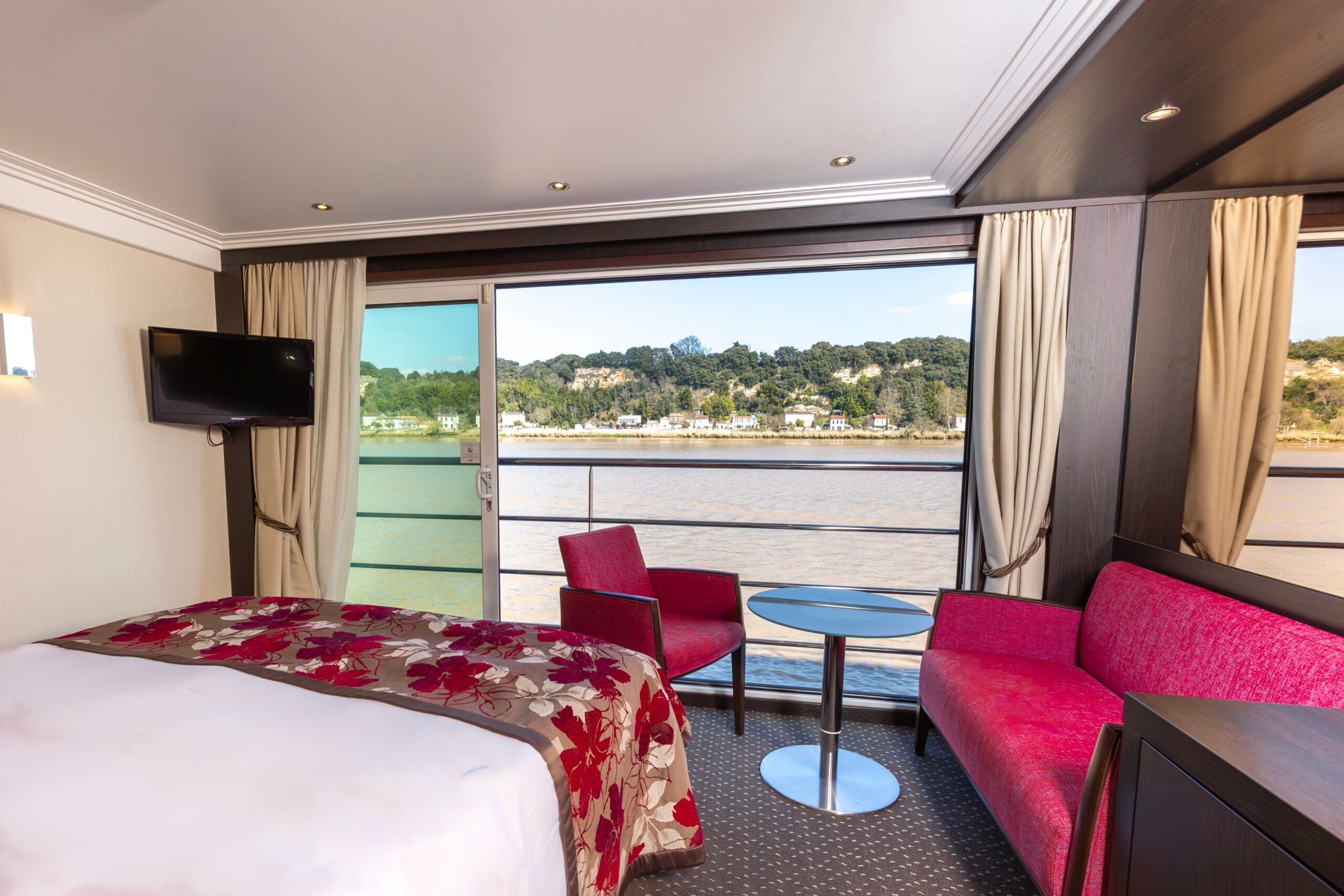 A panorama suite on Avalon Waterways' Avalon Artistry 2