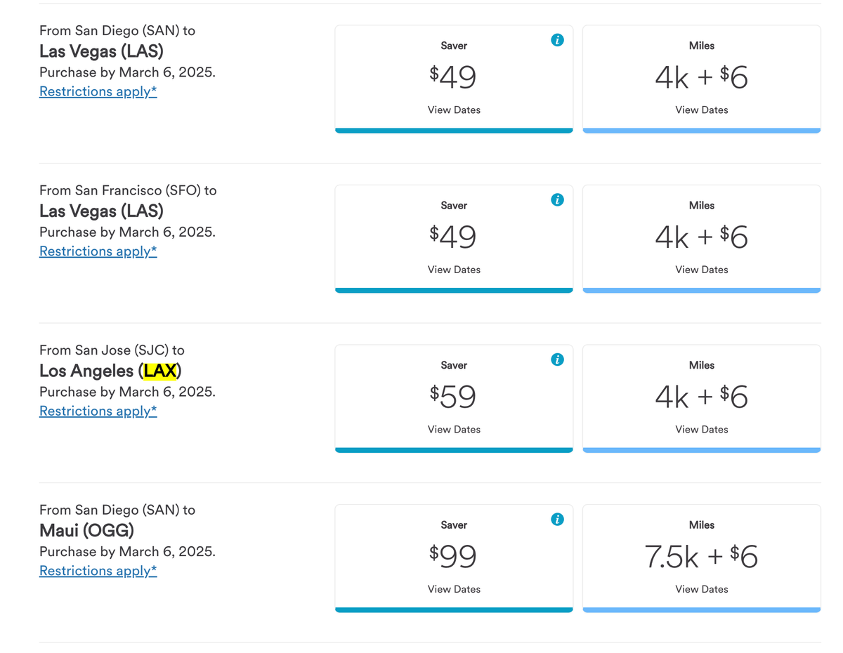 ALASKA AIRLINES BEST DEALS visual data 2
