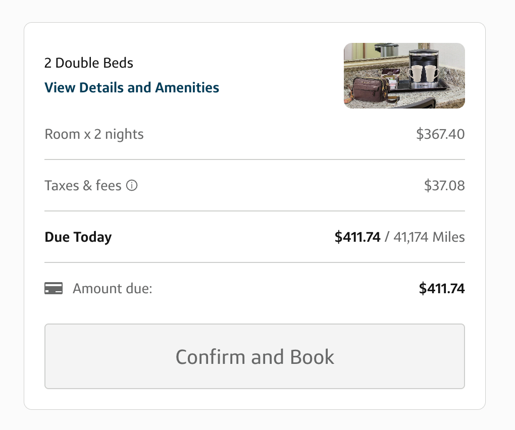 Capital One Travel screenshot