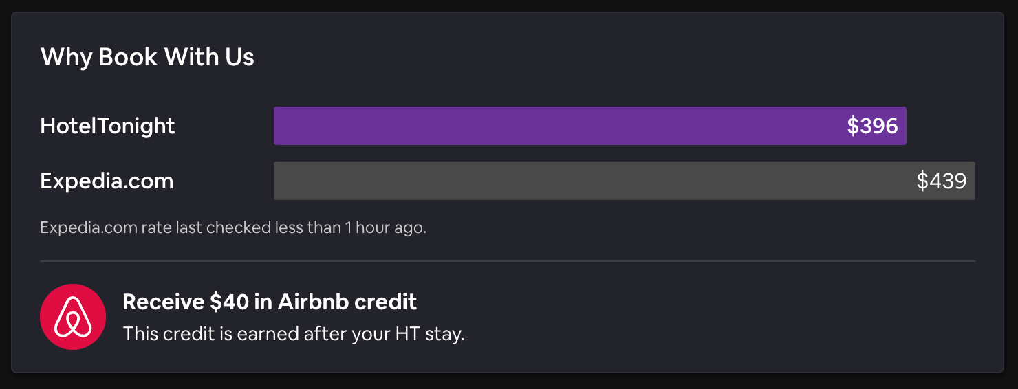 hoteltonight booking screenshot