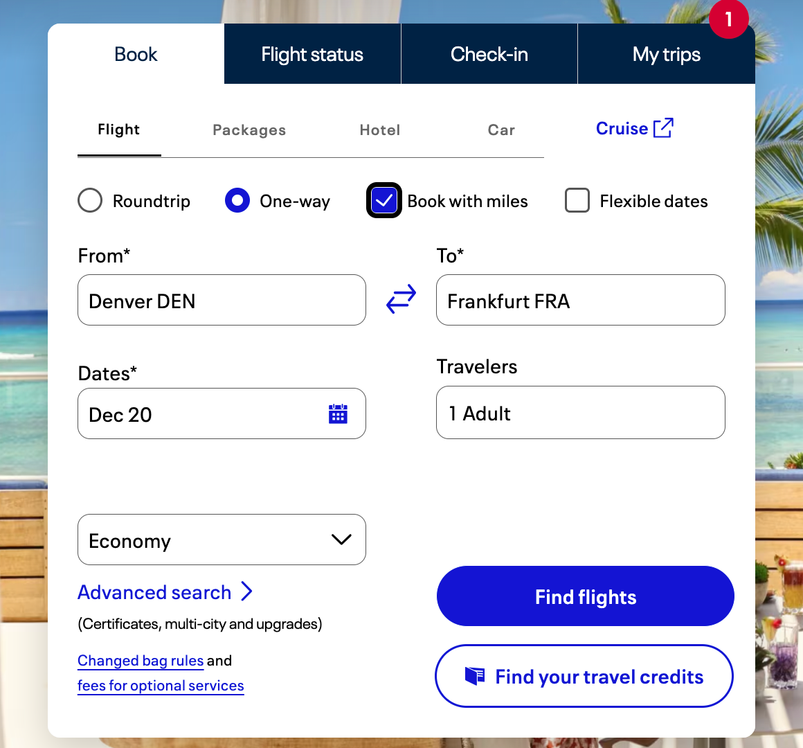 United search box