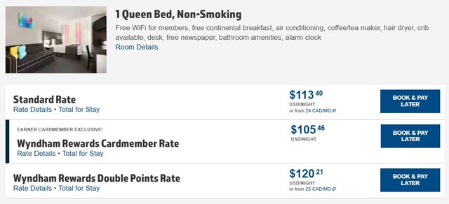Wyndham cardmember discount on paid stays