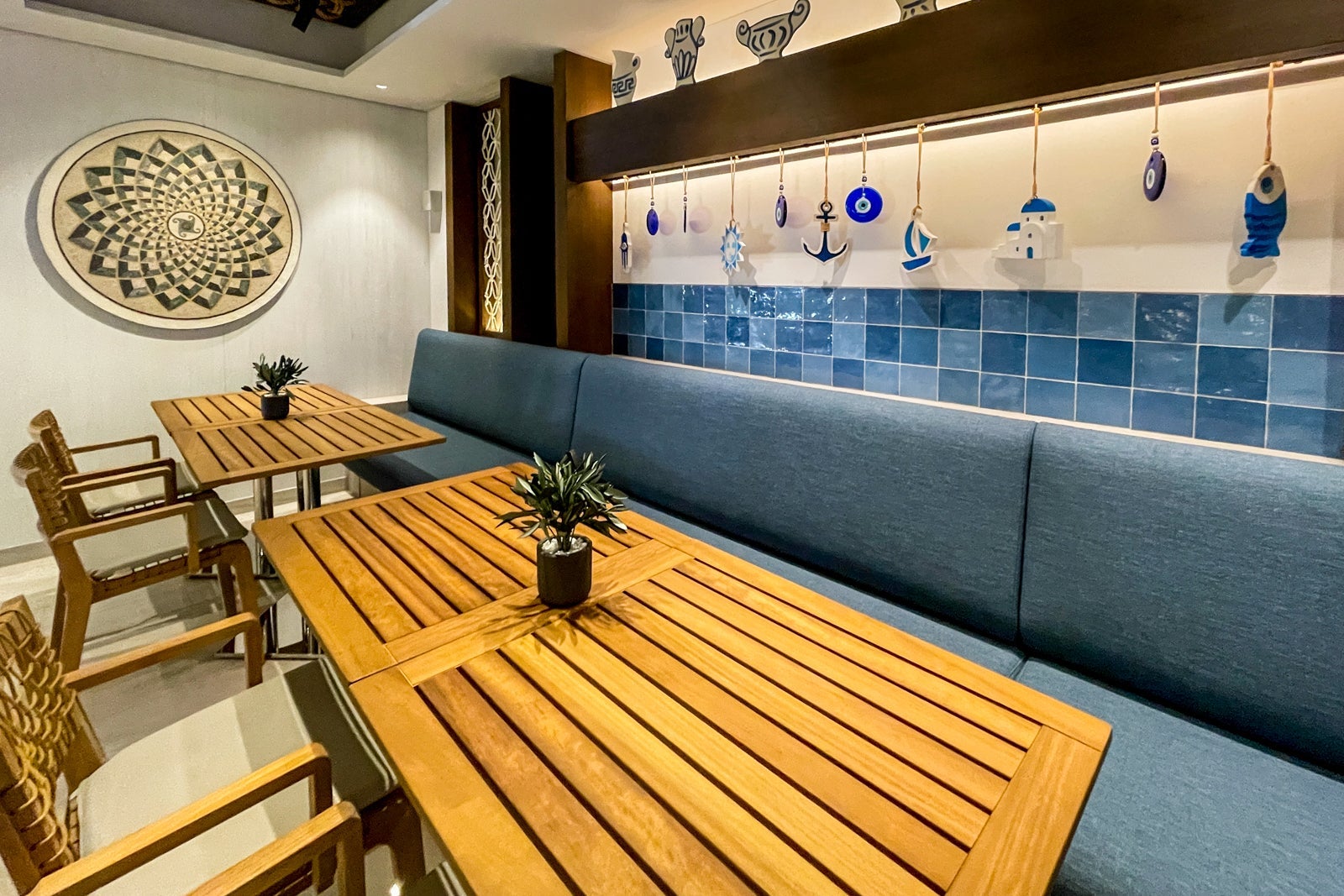 Paxos indoor dining aboard MSC World America